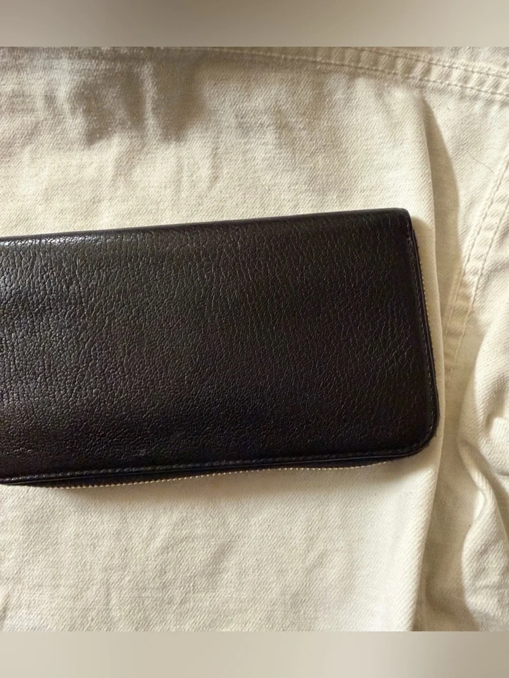Miu Miu Black Leather Zip Around Wallet | Authentic Certificate of Authenticity